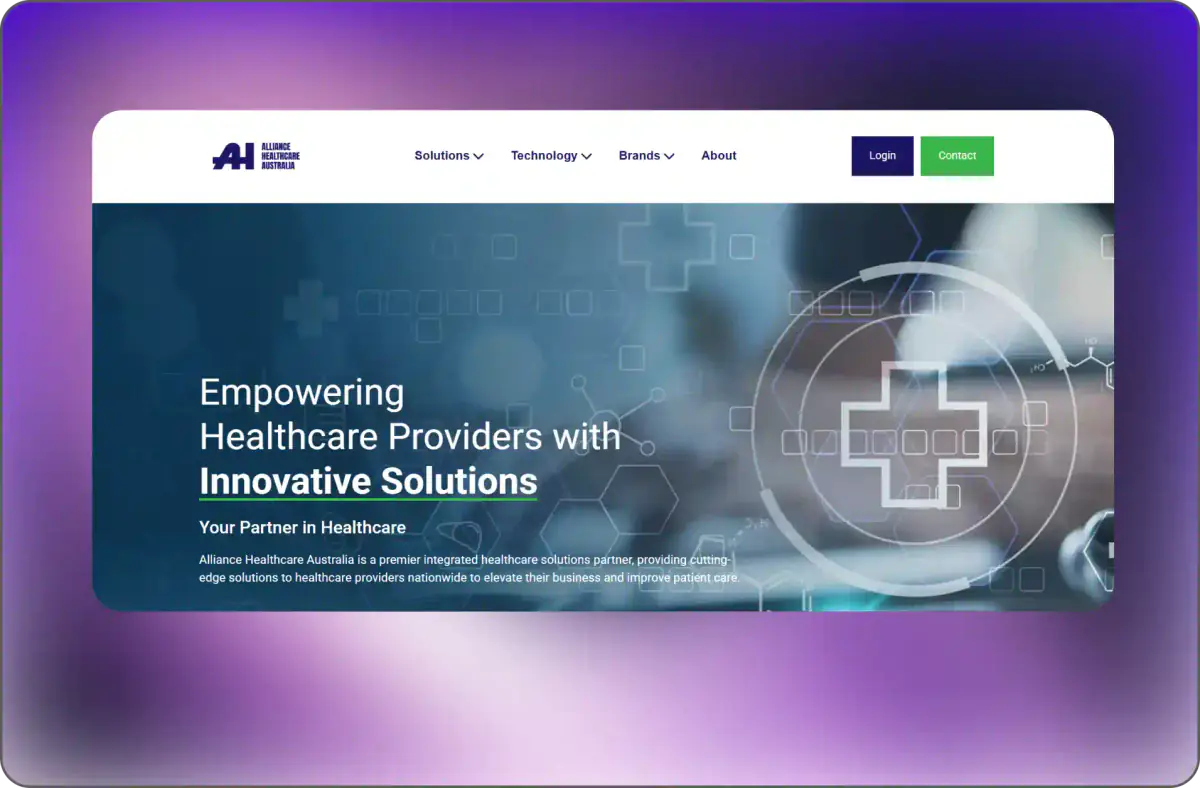 Alliance Health Care — Business Website