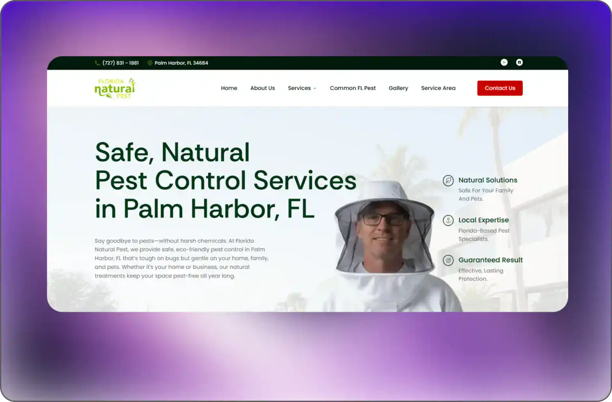 Florida Natural Pest — Business Website & SEO