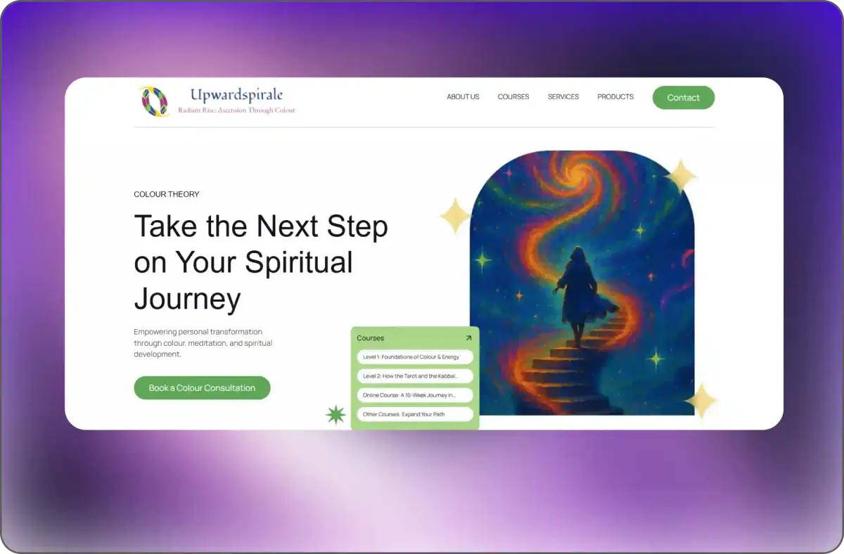 UpwardSpirale — Course & Coaching Website